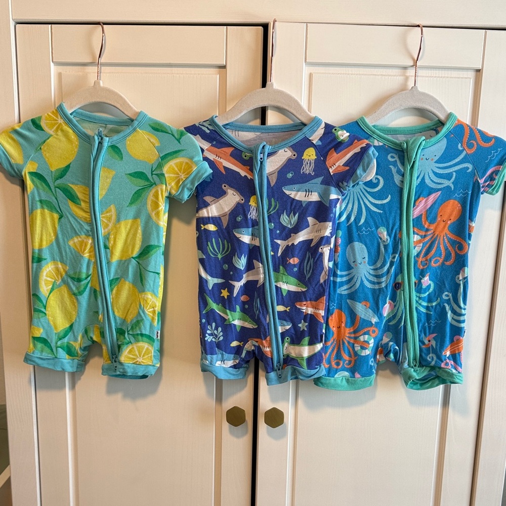 Little Sleepies Summer Shortie Bundle - 0-3M